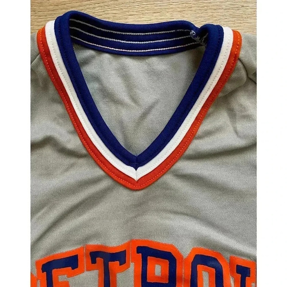 Vintage 80s Detroit Tigers Baseball Jersey Short Sleeve T-Shirt Size XS/S No tag - Picture 5 of 10